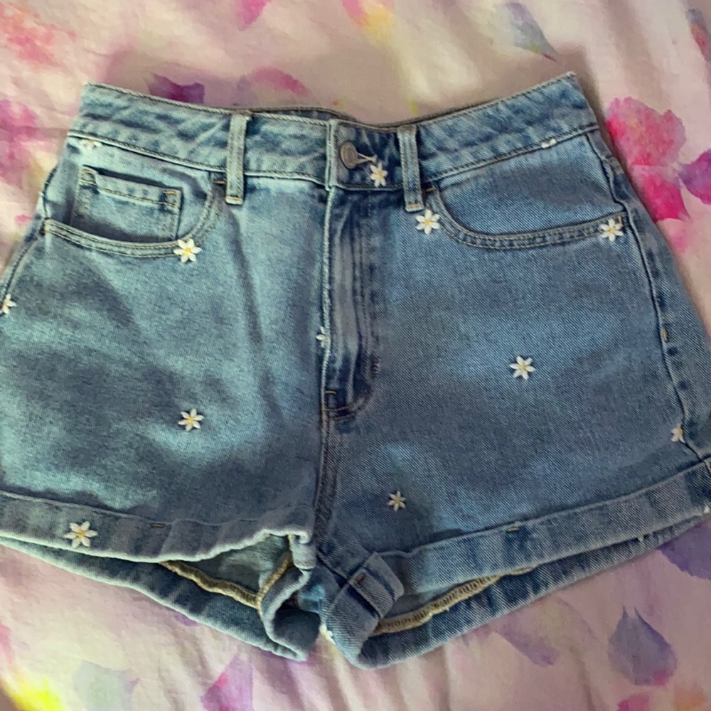 high waisted mom style shorts